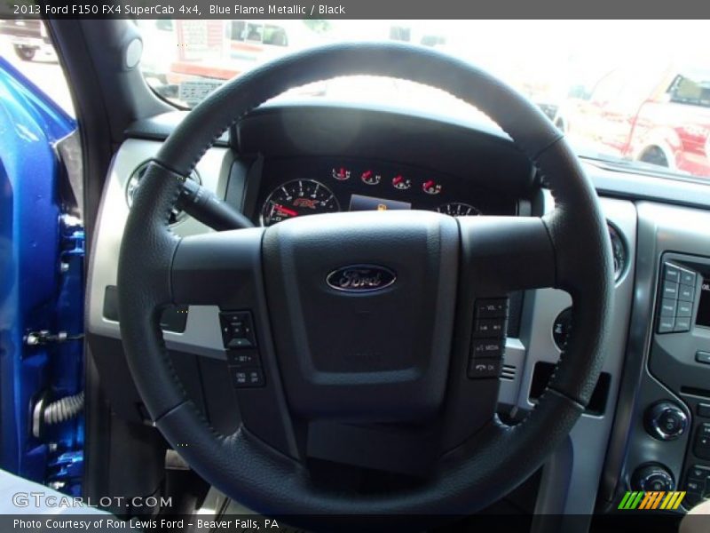 Blue Flame Metallic / Black 2013 Ford F150 FX4 SuperCab 4x4