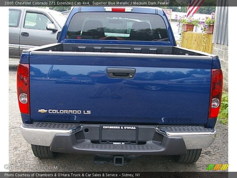 Superior Blue Metallic / Medium Dark Pewter 2005 Chevrolet Colorado Z71 Extended Cab 4x4