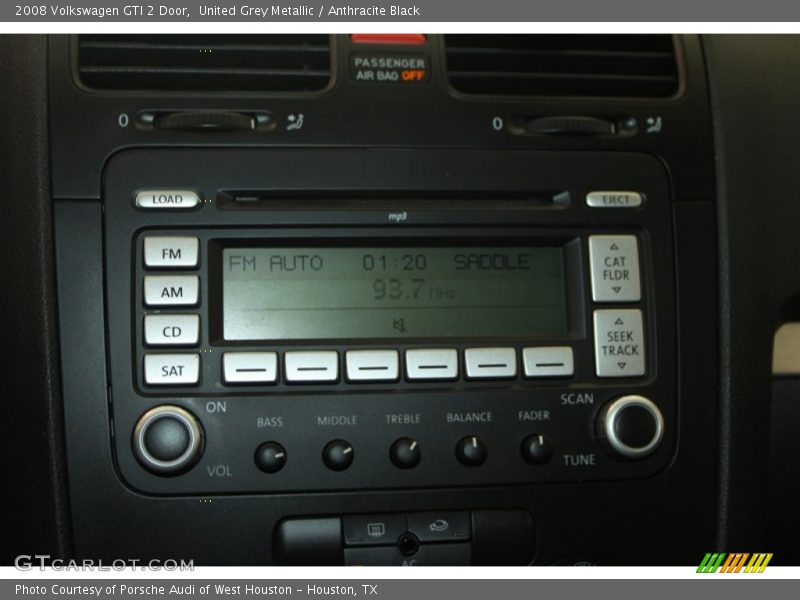 United Grey Metallic / Anthracite Black 2008 Volkswagen GTI 2 Door