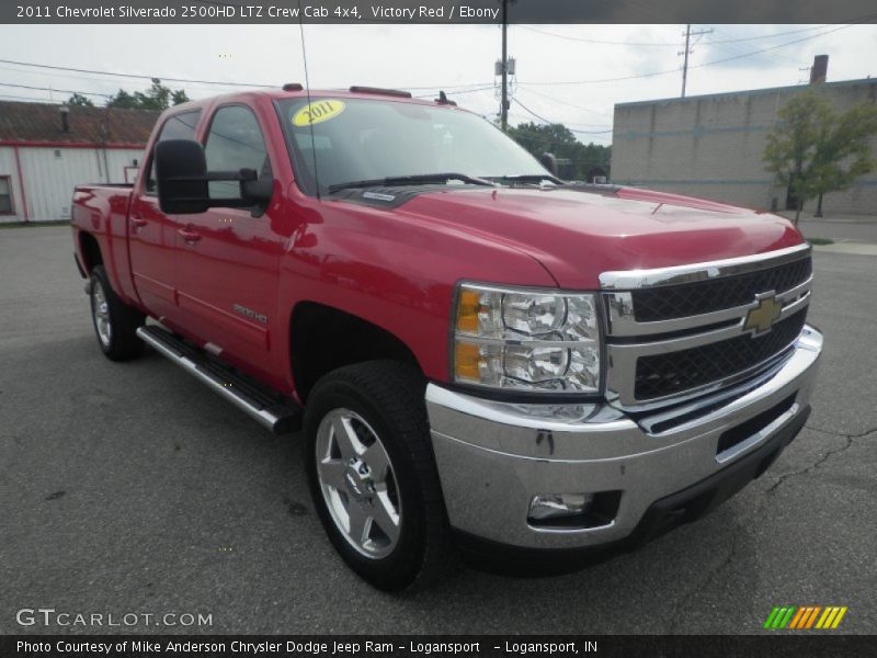 Victory Red / Ebony 2011 Chevrolet Silverado 2500HD LTZ Crew Cab 4x4