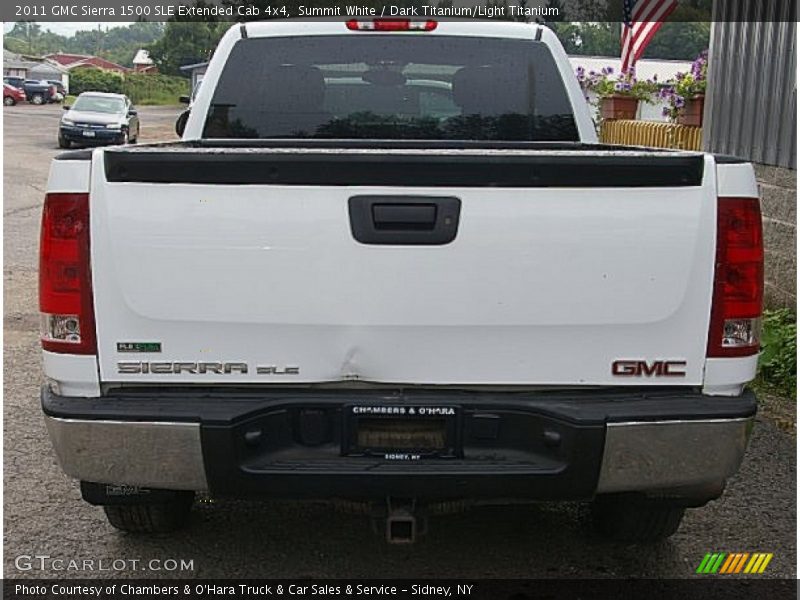 Summit White / Dark Titanium/Light Titanium 2011 GMC Sierra 1500 SLE Extended Cab 4x4