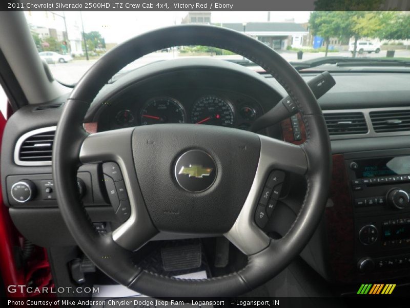 Victory Red / Ebony 2011 Chevrolet Silverado 2500HD LTZ Crew Cab 4x4