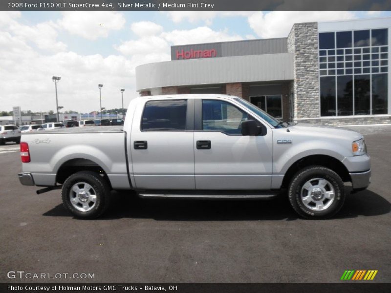 Silver Metallic / Medium Flint Grey 2008 Ford F150 XLT SuperCrew 4x4