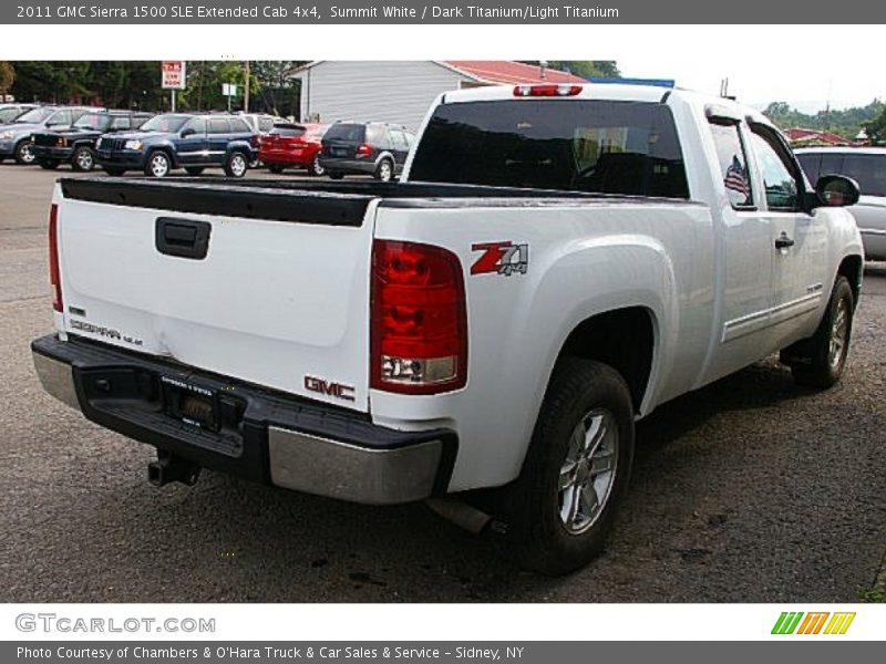 Summit White / Dark Titanium/Light Titanium 2011 GMC Sierra 1500 SLE Extended Cab 4x4