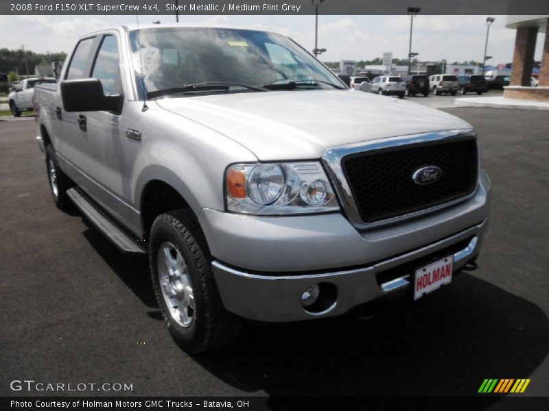 Silver Metallic / Medium Flint Grey 2008 Ford F150 XLT SuperCrew 4x4