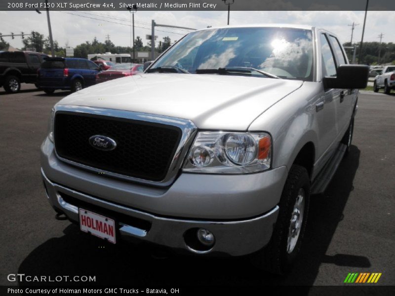 Silver Metallic / Medium Flint Grey 2008 Ford F150 XLT SuperCrew 4x4