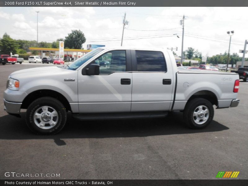 Silver Metallic / Medium Flint Grey 2008 Ford F150 XLT SuperCrew 4x4