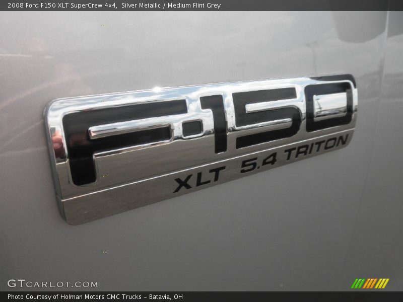 Silver Metallic / Medium Flint Grey 2008 Ford F150 XLT SuperCrew 4x4