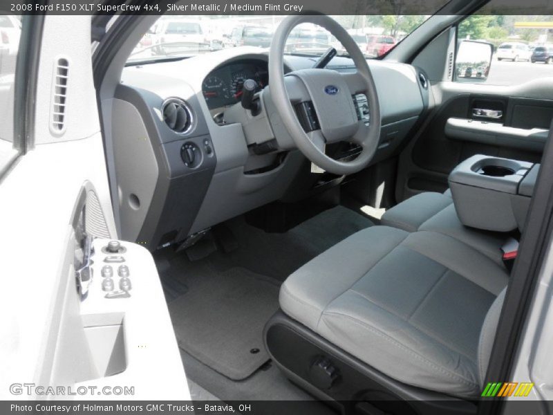 Silver Metallic / Medium Flint Grey 2008 Ford F150 XLT SuperCrew 4x4