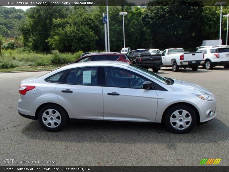 Ingot Silver / Charcoal Black 2014 Ford Focus S Sedan