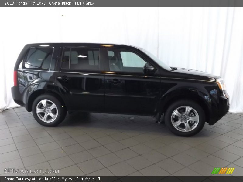 Crystal Black Pearl / Gray 2013 Honda Pilot EX-L