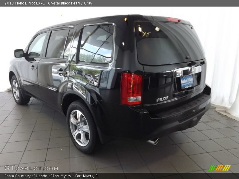 Crystal Black Pearl / Gray 2013 Honda Pilot EX-L