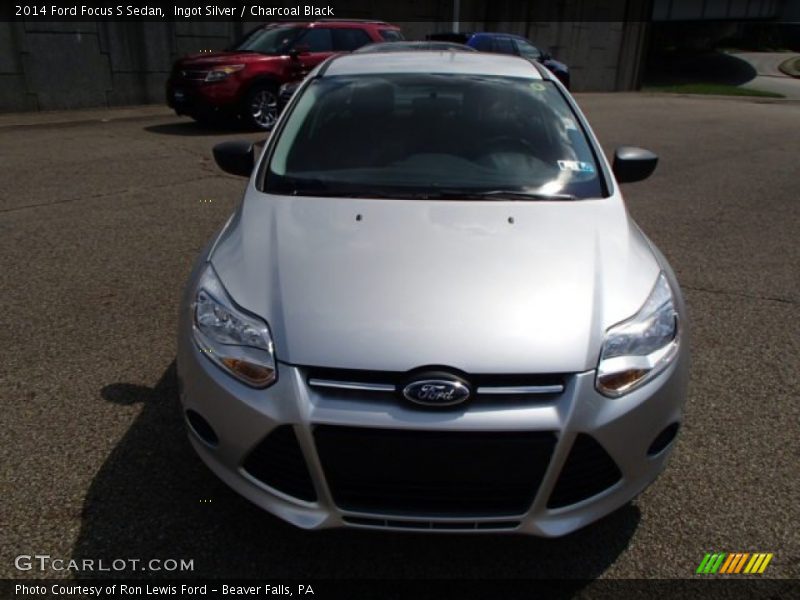 Ingot Silver / Charcoal Black 2014 Ford Focus S Sedan