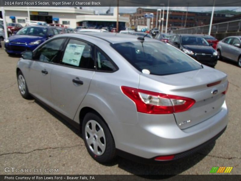 Ingot Silver / Charcoal Black 2014 Ford Focus S Sedan