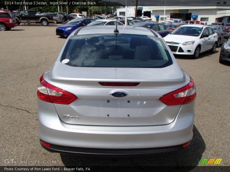 Ingot Silver / Charcoal Black 2014 Ford Focus S Sedan