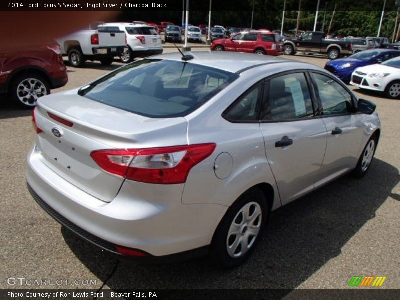 Ingot Silver / Charcoal Black 2014 Ford Focus S Sedan