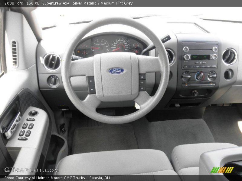 Silver Metallic / Medium Flint Grey 2008 Ford F150 XLT SuperCrew 4x4