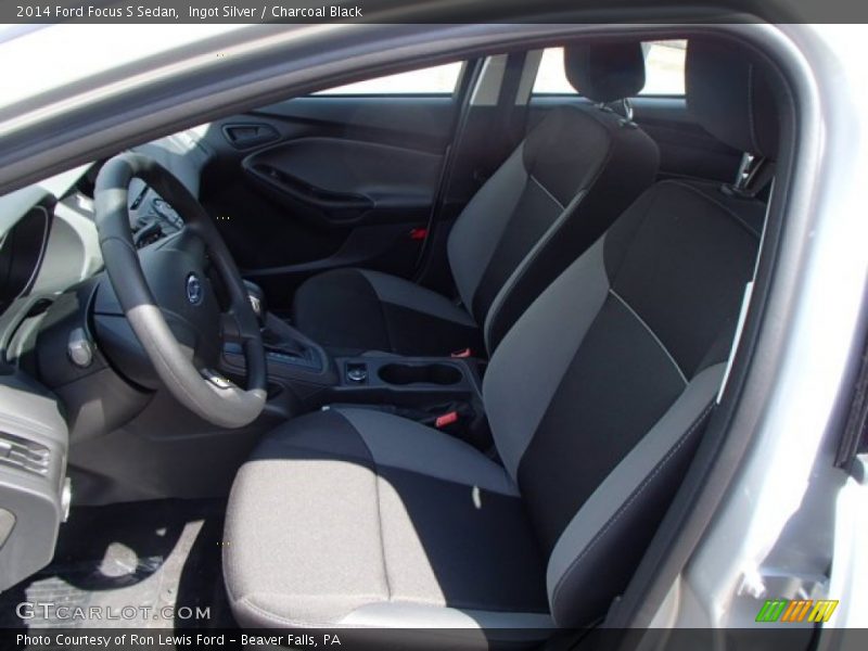 Ingot Silver / Charcoal Black 2014 Ford Focus S Sedan