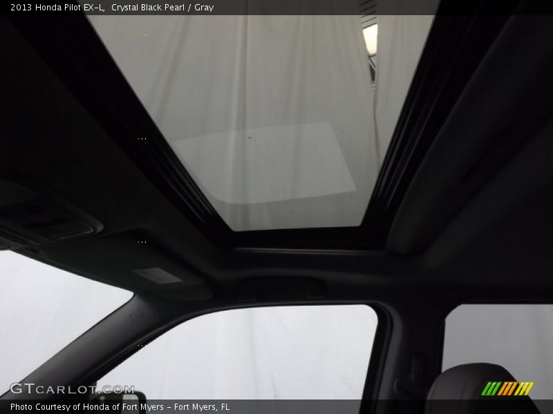 Crystal Black Pearl / Gray 2013 Honda Pilot EX-L