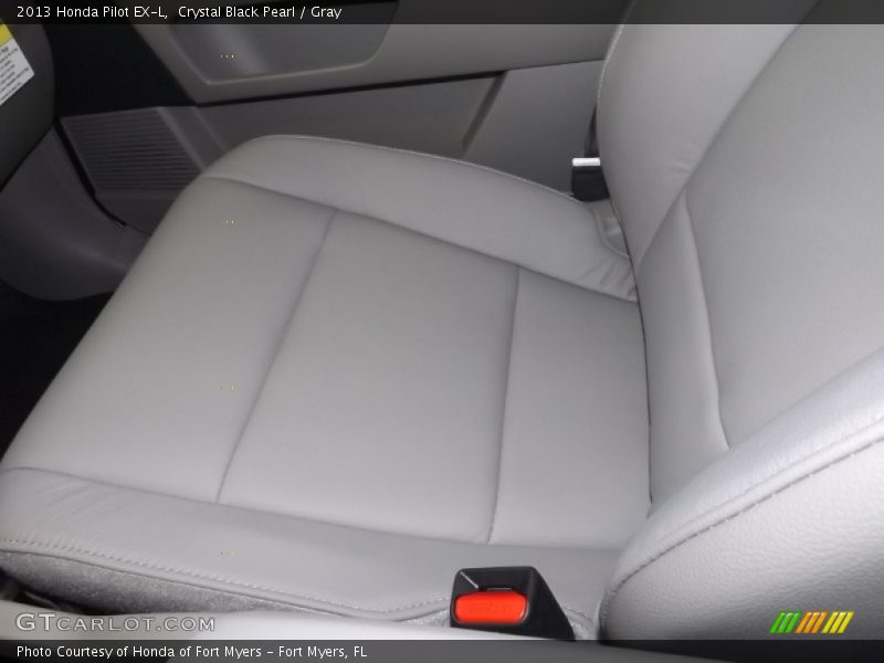 Crystal Black Pearl / Gray 2013 Honda Pilot EX-L