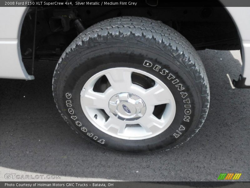 Silver Metallic / Medium Flint Grey 2008 Ford F150 XLT SuperCrew 4x4