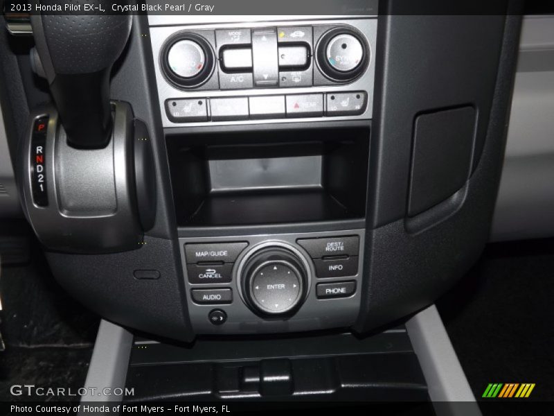Crystal Black Pearl / Gray 2013 Honda Pilot EX-L