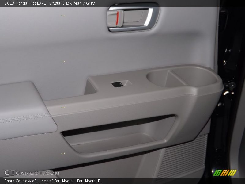 Crystal Black Pearl / Gray 2013 Honda Pilot EX-L