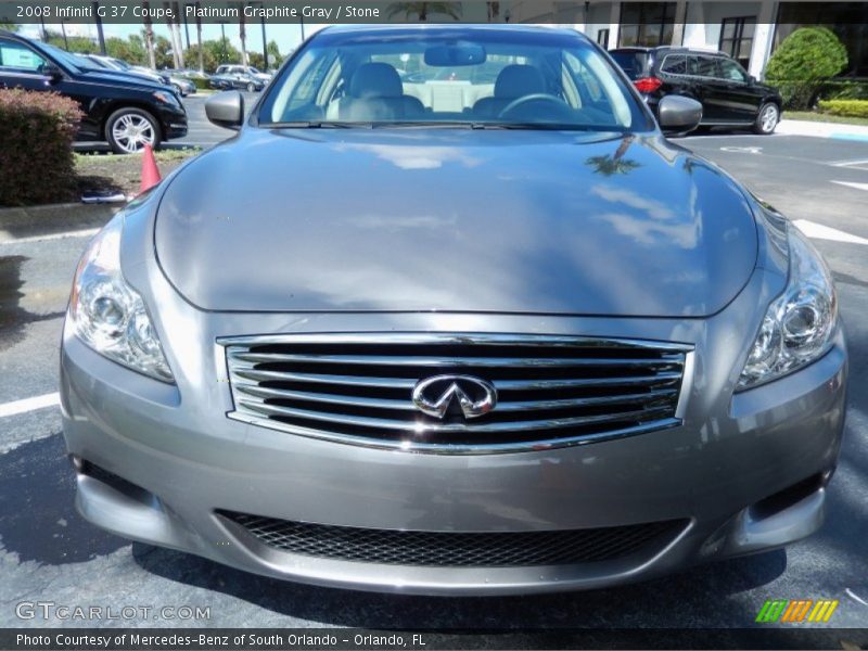 Platinum Graphite Gray / Stone 2008 Infiniti G 37 Coupe