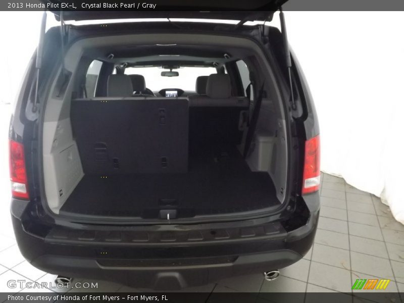 Crystal Black Pearl / Gray 2013 Honda Pilot EX-L