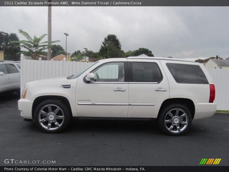 White Diamond Tricoat / Cashmere/Cocoa 2011 Cadillac Escalade Premium AWD