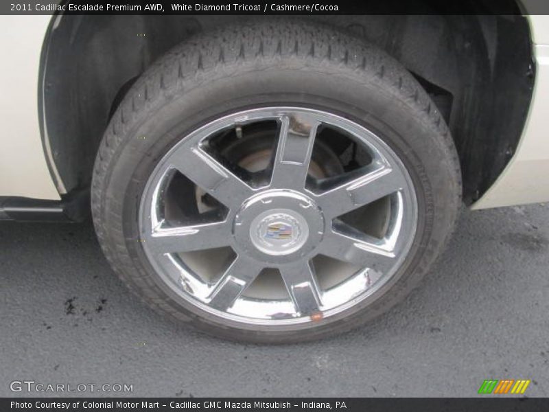 White Diamond Tricoat / Cashmere/Cocoa 2011 Cadillac Escalade Premium AWD