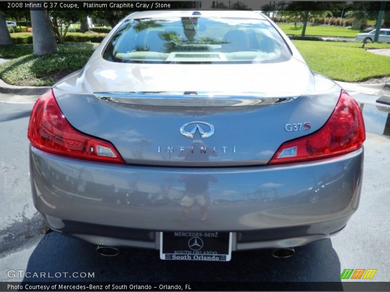 Platinum Graphite Gray / Stone 2008 Infiniti G 37 Coupe
