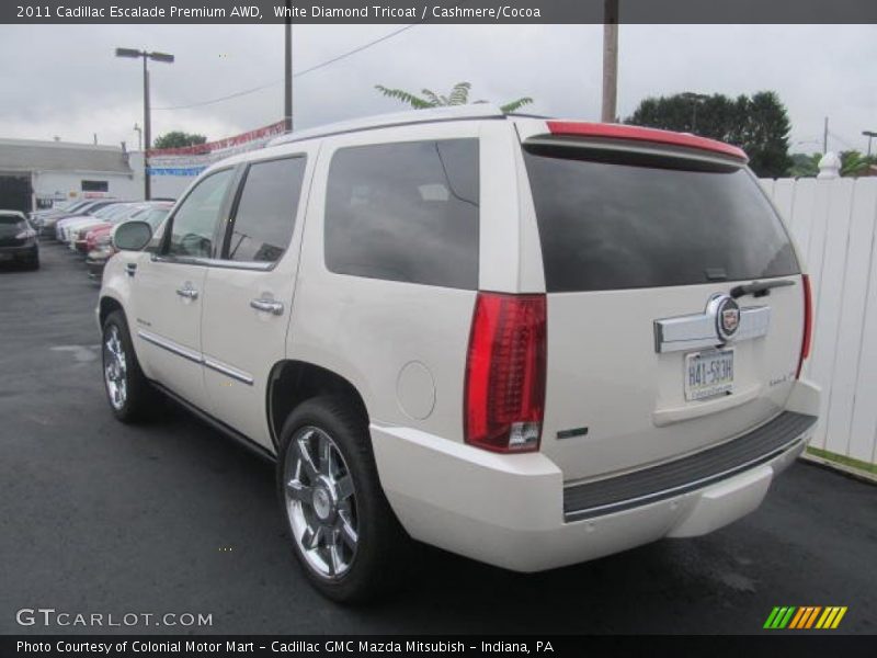 White Diamond Tricoat / Cashmere/Cocoa 2011 Cadillac Escalade Premium AWD