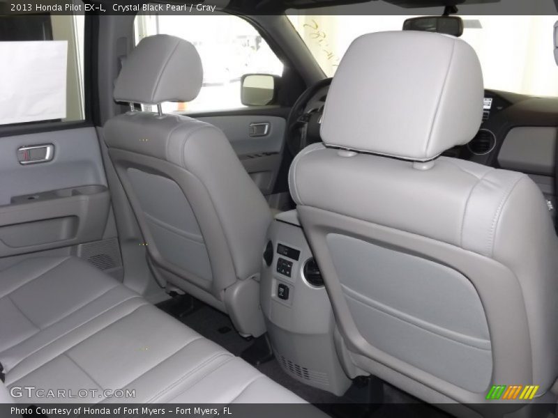 Crystal Black Pearl / Gray 2013 Honda Pilot EX-L