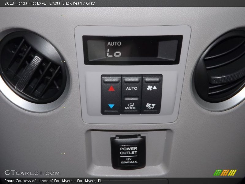 Crystal Black Pearl / Gray 2013 Honda Pilot EX-L