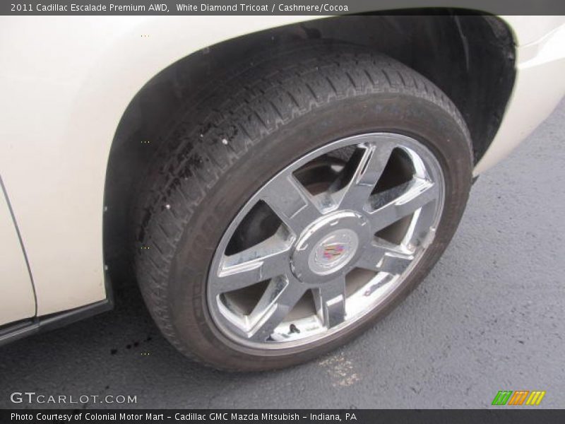 White Diamond Tricoat / Cashmere/Cocoa 2011 Cadillac Escalade Premium AWD