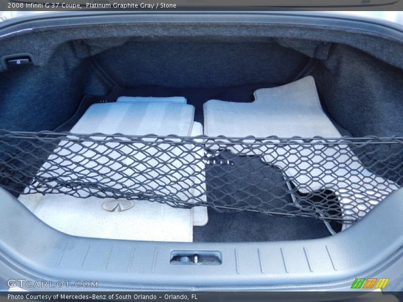 Platinum Graphite Gray / Stone 2008 Infiniti G 37 Coupe