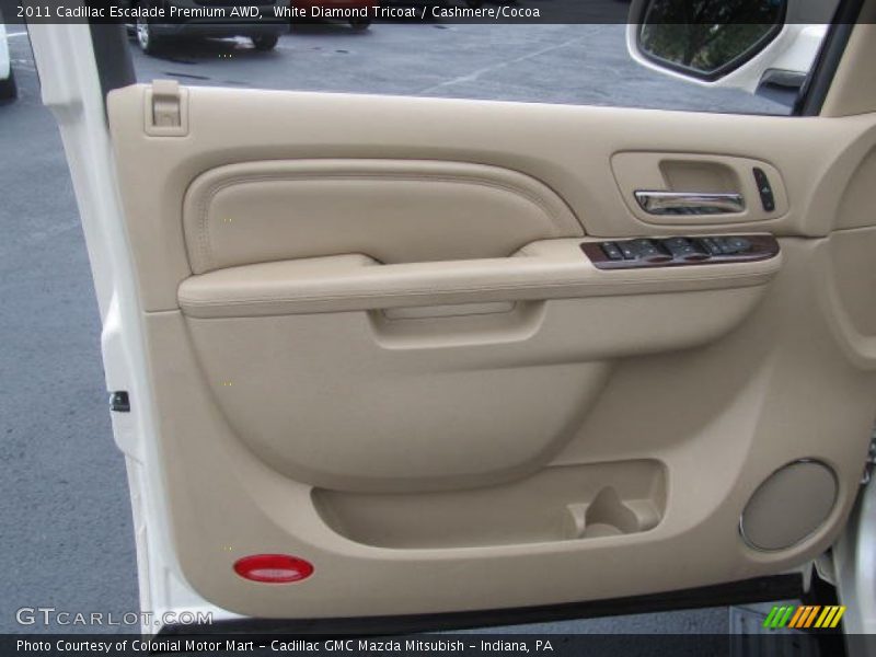 White Diamond Tricoat / Cashmere/Cocoa 2011 Cadillac Escalade Premium AWD