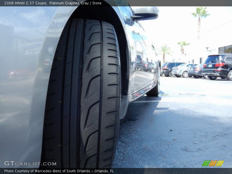 Platinum Graphite Gray / Stone 2008 Infiniti G 37 Coupe