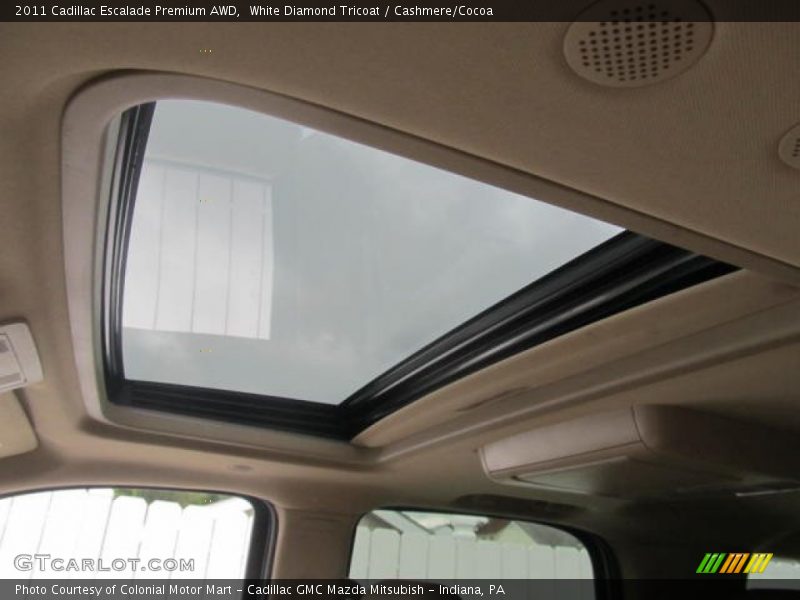 White Diamond Tricoat / Cashmere/Cocoa 2011 Cadillac Escalade Premium AWD
