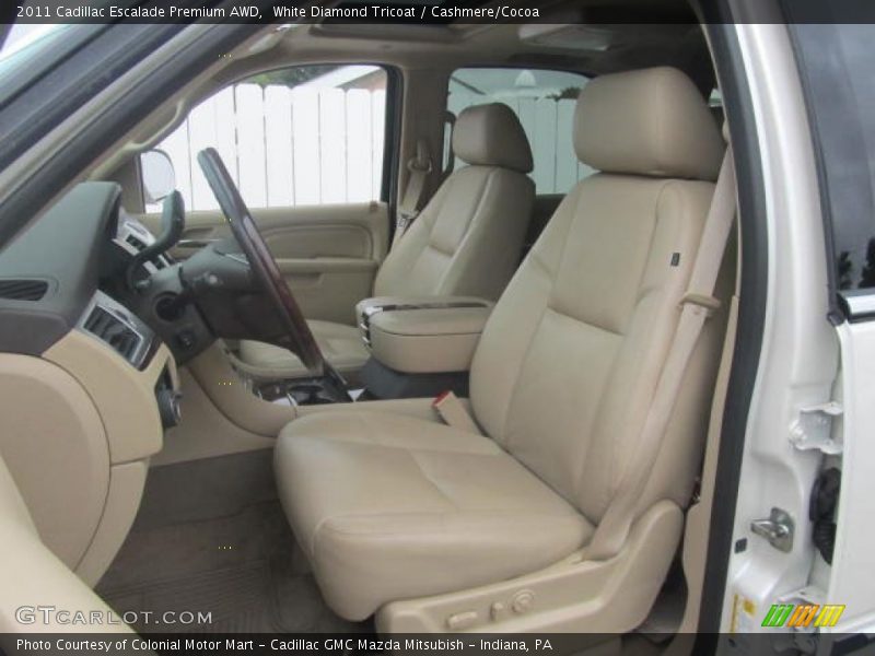 White Diamond Tricoat / Cashmere/Cocoa 2011 Cadillac Escalade Premium AWD