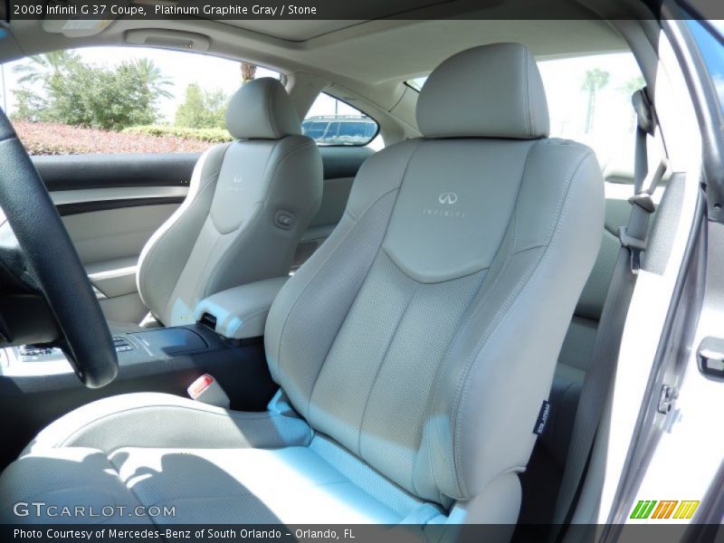 Platinum Graphite Gray / Stone 2008 Infiniti G 37 Coupe