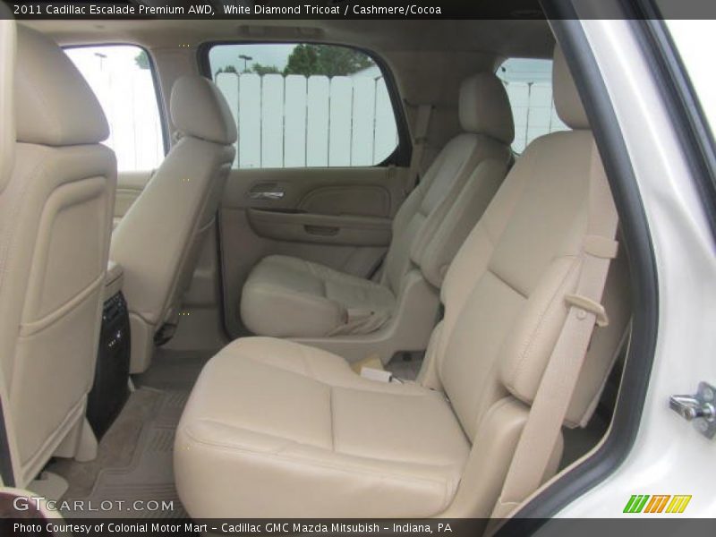 White Diamond Tricoat / Cashmere/Cocoa 2011 Cadillac Escalade Premium AWD