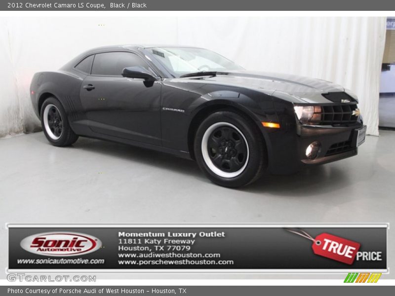 Black / Black 2012 Chevrolet Camaro LS Coupe