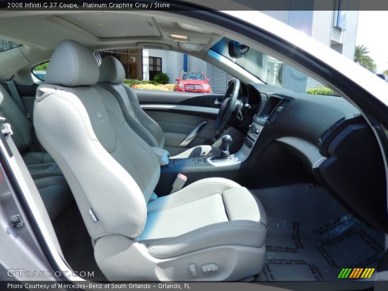 Platinum Graphite Gray / Stone 2008 Infiniti G 37 Coupe