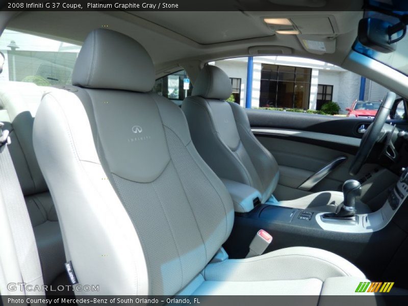 Platinum Graphite Gray / Stone 2008 Infiniti G 37 Coupe