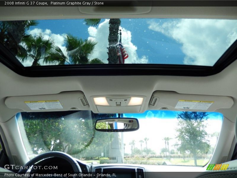 Platinum Graphite Gray / Stone 2008 Infiniti G 37 Coupe