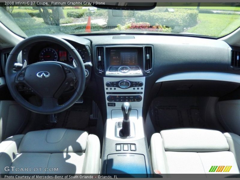 Platinum Graphite Gray / Stone 2008 Infiniti G 37 Coupe