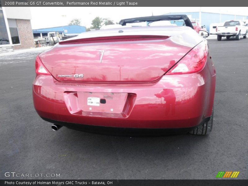 Performance Red Metallic / Light Taupe 2008 Pontiac G6 GT Convertible