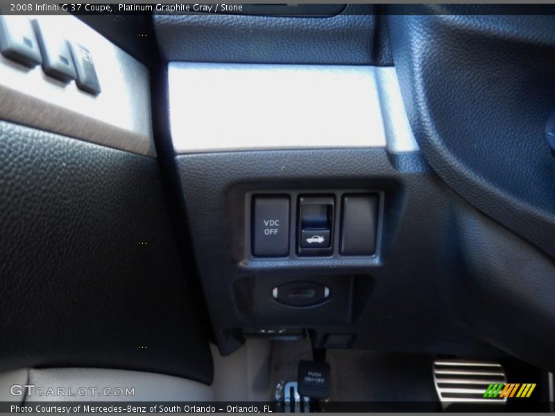 Platinum Graphite Gray / Stone 2008 Infiniti G 37 Coupe
